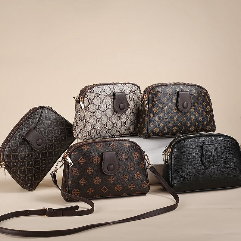 Mini Shell Korean Retro Printed Summer Mom Crossbody Bags
