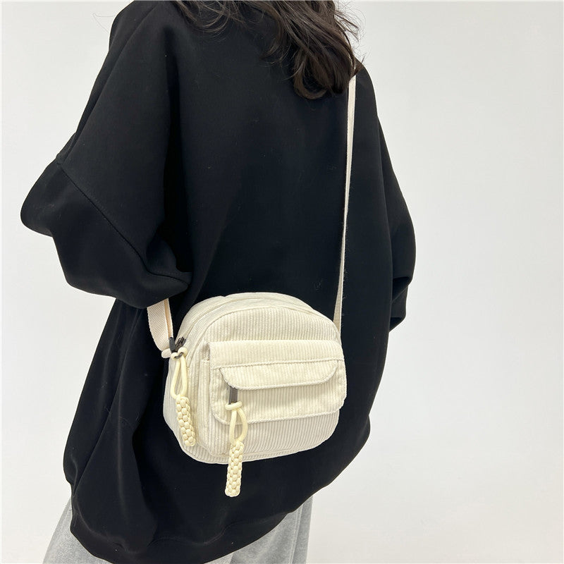 Spring Fashion Solid Color Camp Cloth Crossbody Bags