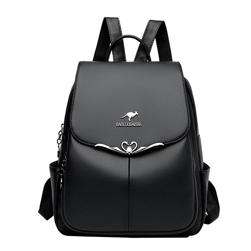 Women's Authentic Leather Tactile Feel Soft Multipurpose Backpacks