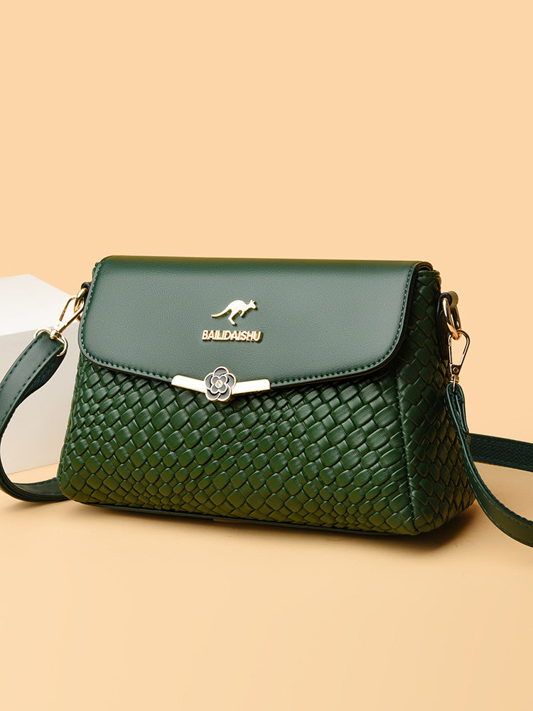 Classy New Women's Woven Mom Fashion Crossbody Bags