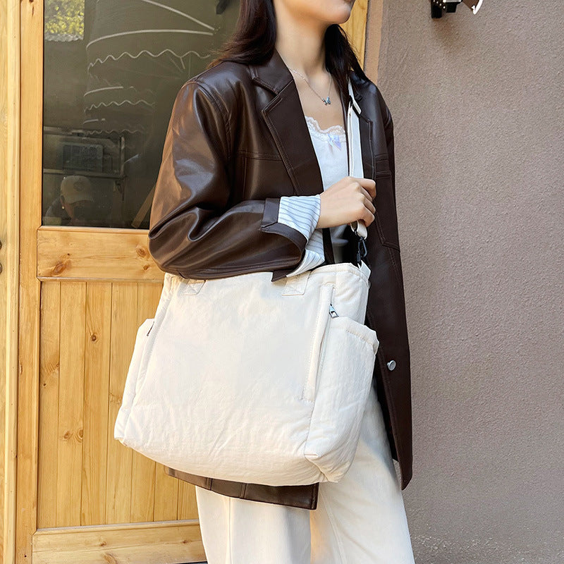 Cotton Clothing Female Class Commuter Large Capacity Shoulder Bags