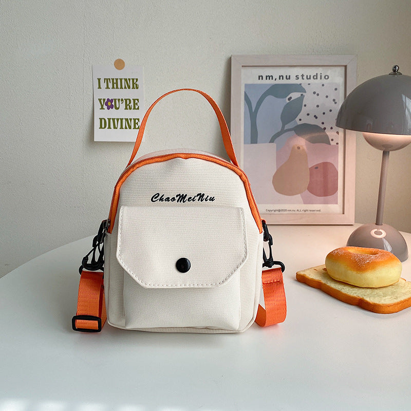Contrast Color Nylon Large Capacity Street Bags