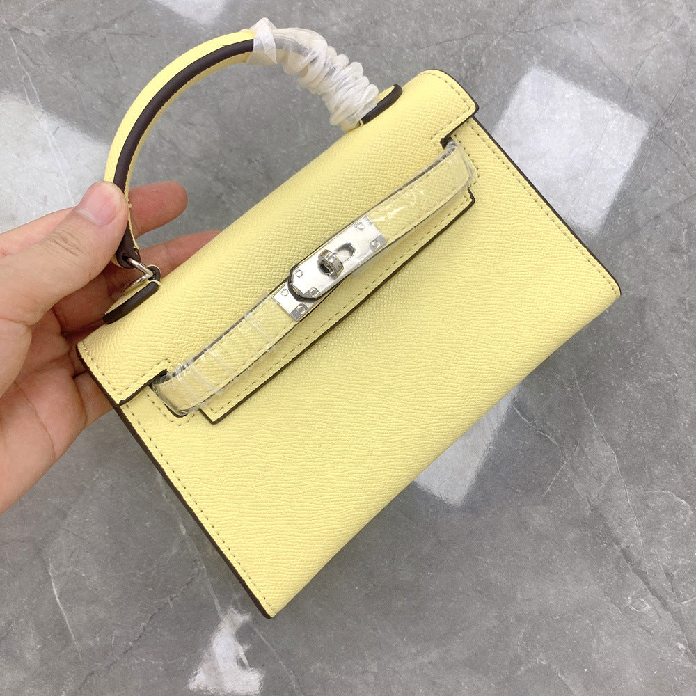 Women's Trendy Genuine Leather Fashionable Kelly Handbags