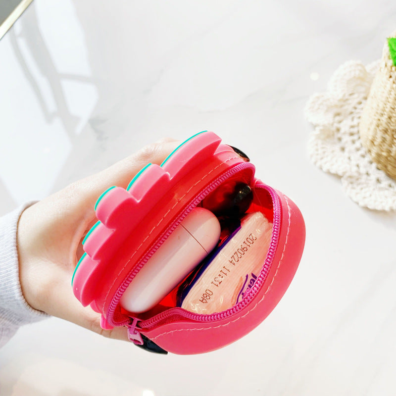 Casual Summer Fruit Strawberry Avocado Shape Coin Purses