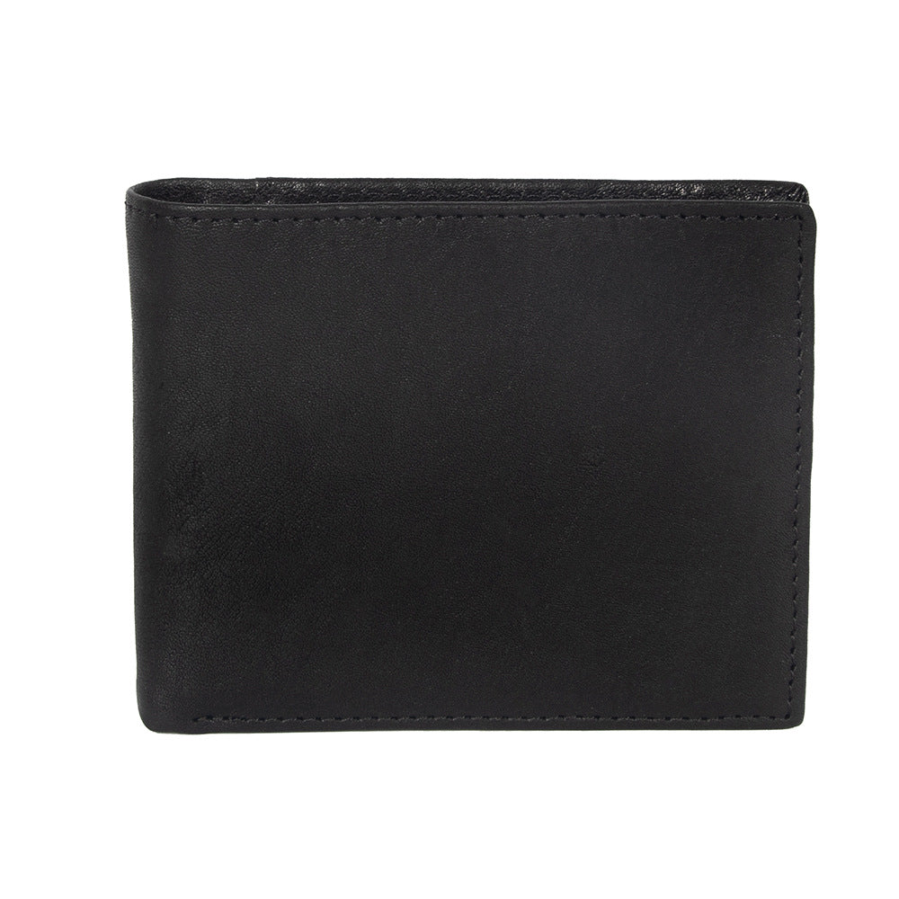 Men's Multiple Slots Change Storage Genuine Leather First Men's Wallet