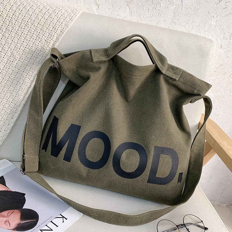 Female Cloth College Class Style Artistic Simple Shoulder Bags