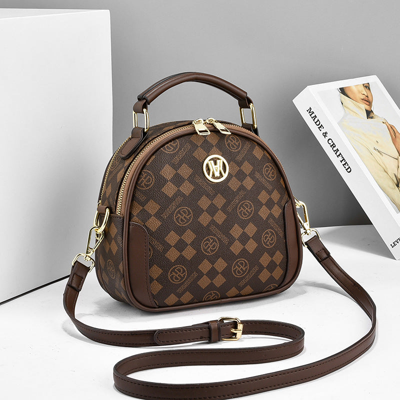 Durable Women's Popular Printed Fashion Round Crossbody Bags