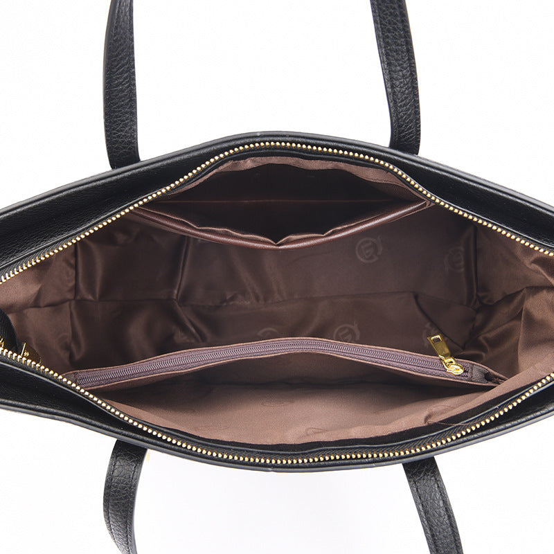 Women's Trendy Soft Leather Portable Large Commuter Shoulder Bags
