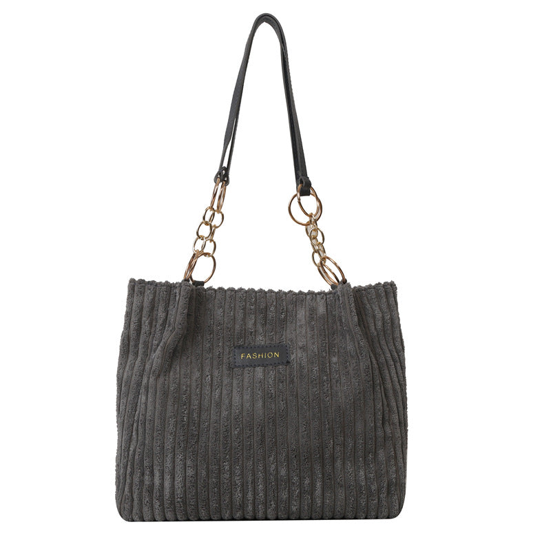Color Simple Texture Graceful Fashionable Western Shoulder Bags
