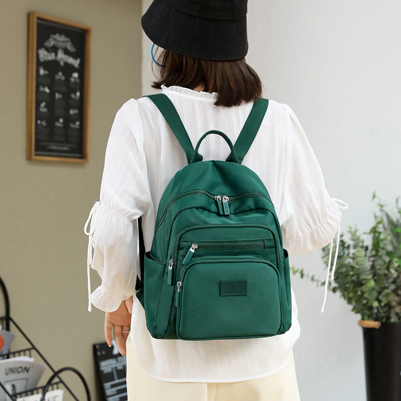 Women's Nylon Cloth Fashionable Simple Large Capacity Backpacks