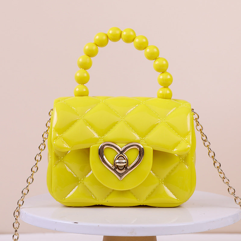 Candy Color One Mini Chain Pearl Crossbody Bags