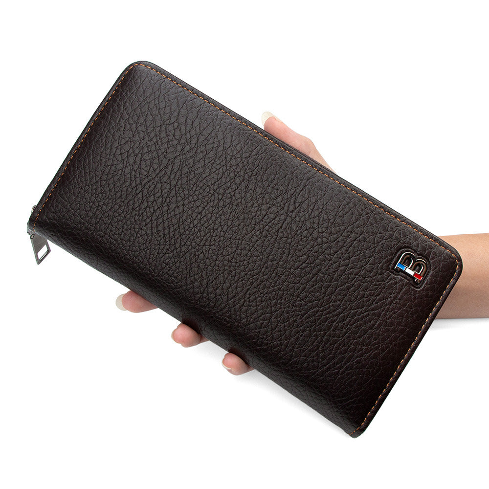 Men's Luxury Fashion Mid-length Clutch Large Capacity Bags