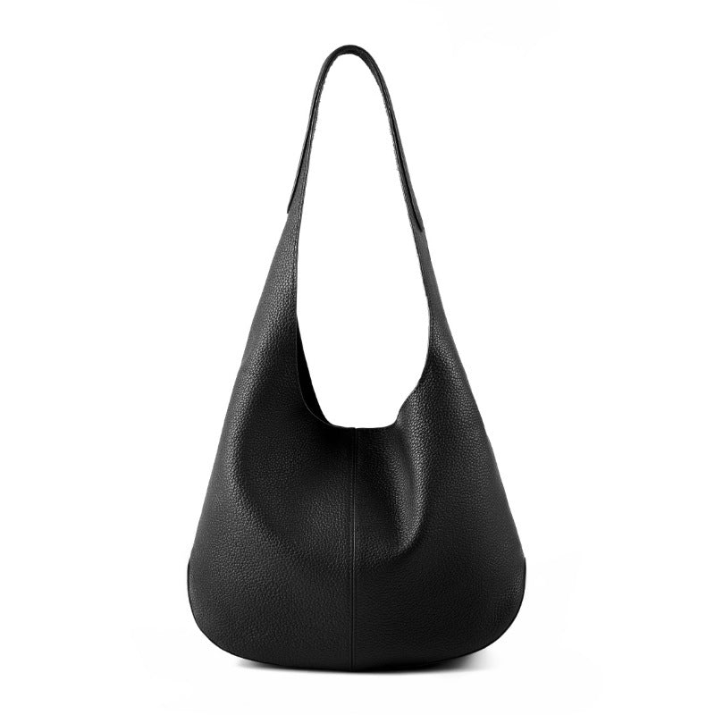 Women's Capacity Top Layer Leather High-grade Underarm Shoulder Bags