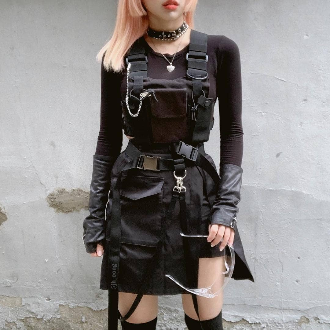 Women's & Men's And Multifunctional Hip Hop Vest Fashion Backpacks