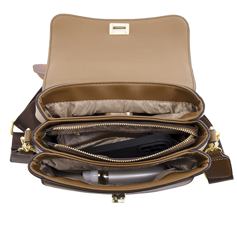 Women's Fashion Soft Leather Large Capacity Crossbody Bags