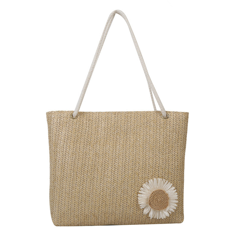 Women's Large Capacity Fashionable Korean Weaving Versatile Shoulder Bags