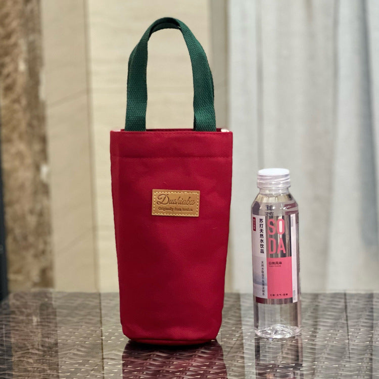 Canvas Thick Portable Solid Color Water Handbags