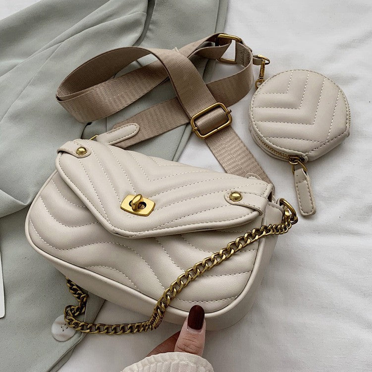 Female Oblique Summer Niche Design Chain Crossbody Bags