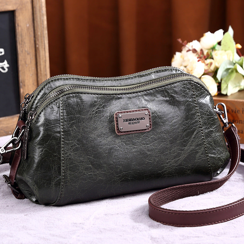 Women's Retro Fashion Soft Curved Moon Large Crossbody Bags