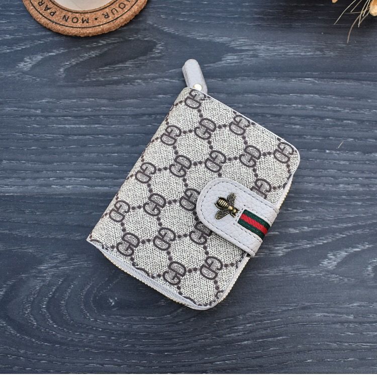 Women's Vintage Short Zipper Simple Cute Purses