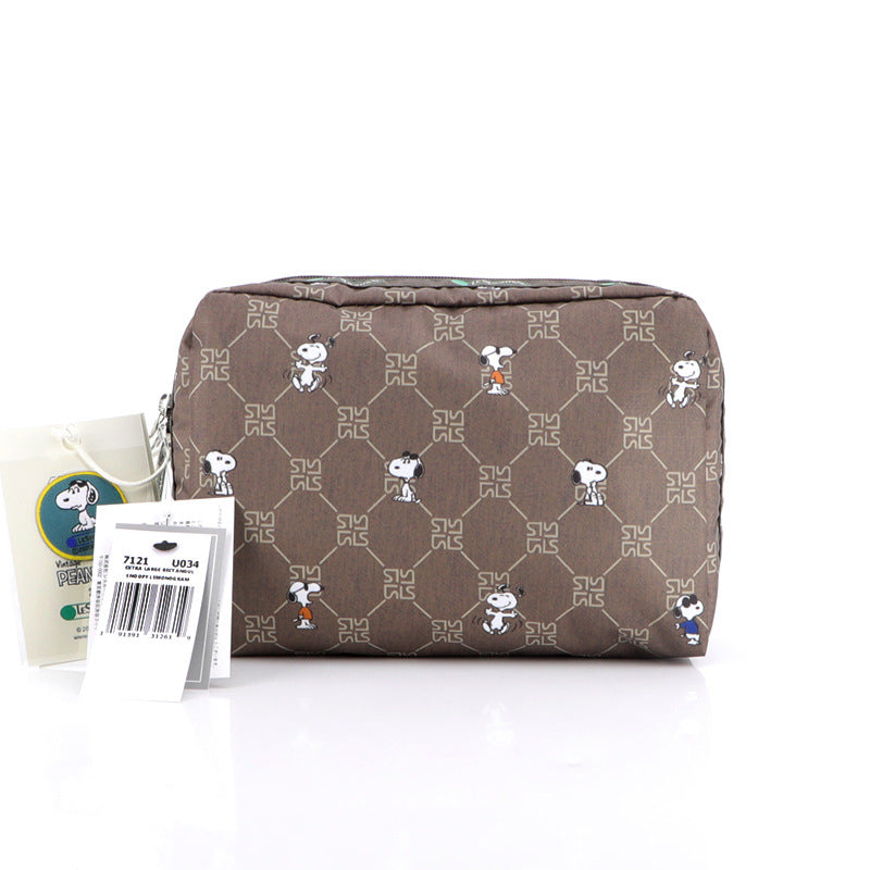 Name Cartoon Horizontal Printing Female Makeup Crossbody Bags