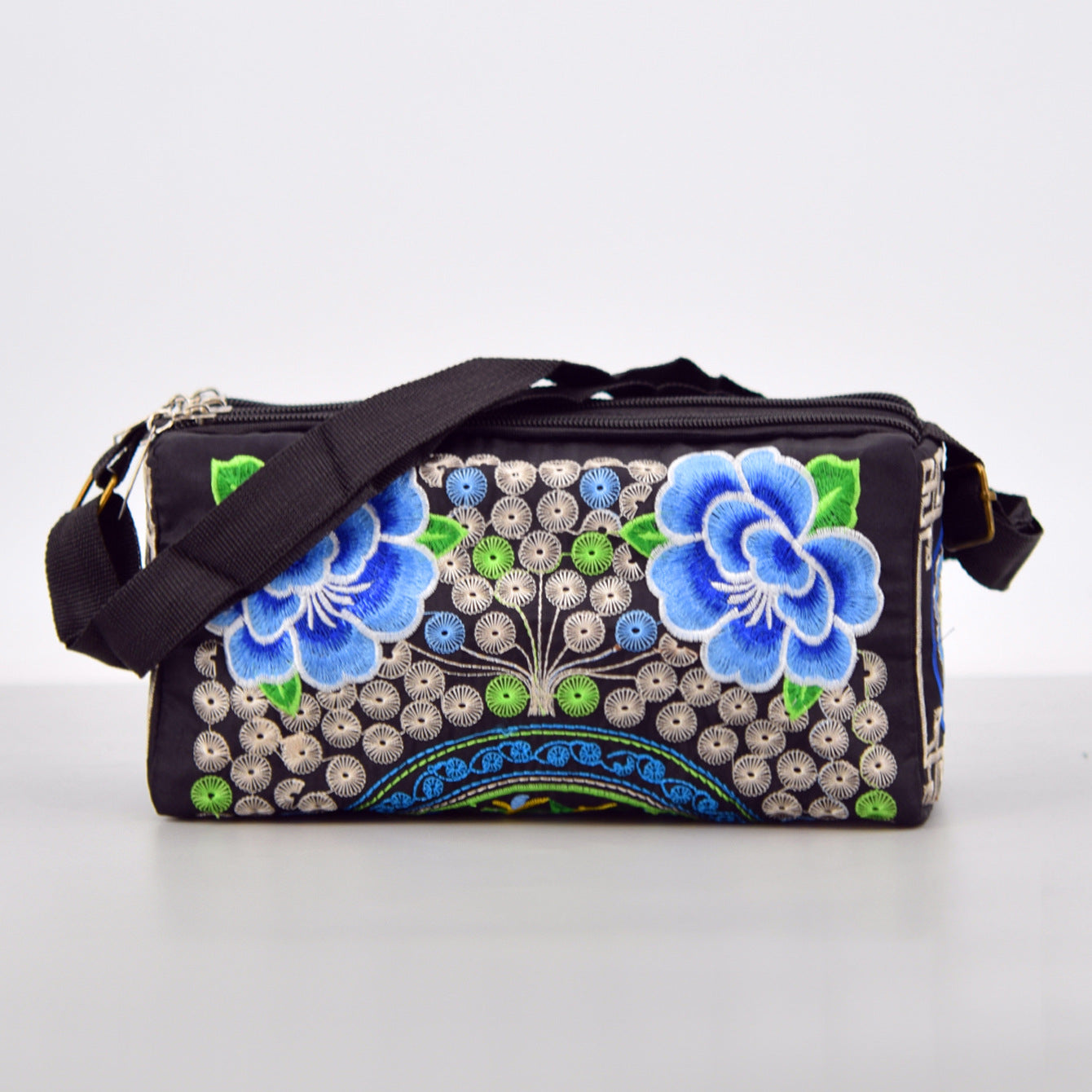Ethnic Style Canvas Embroidered Retro Han Chinese Crossbody Bags