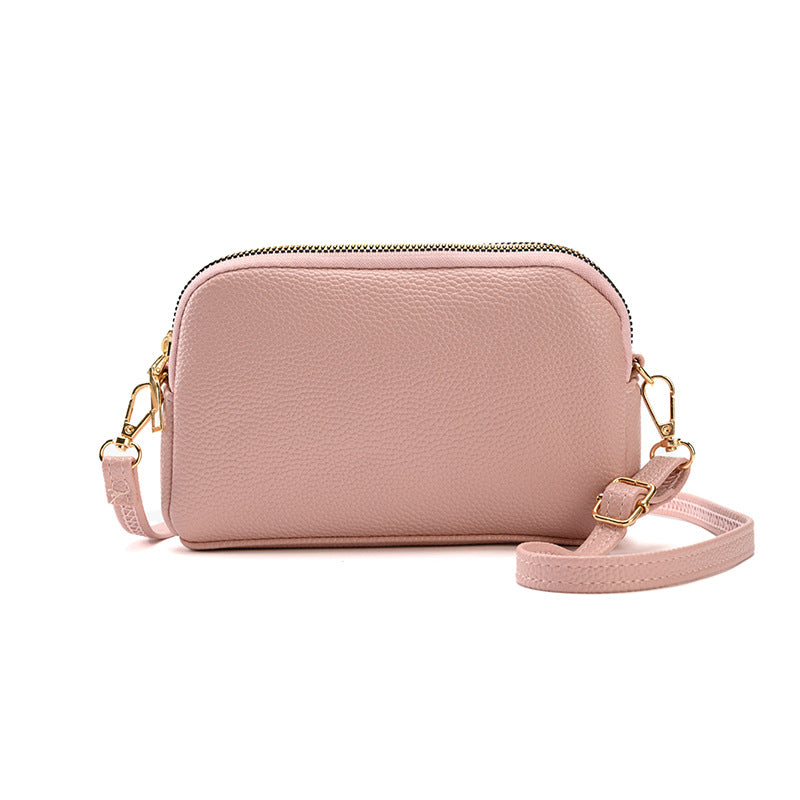Women's One Large Capacity Shell Mobile Zipper Crossbody Bags