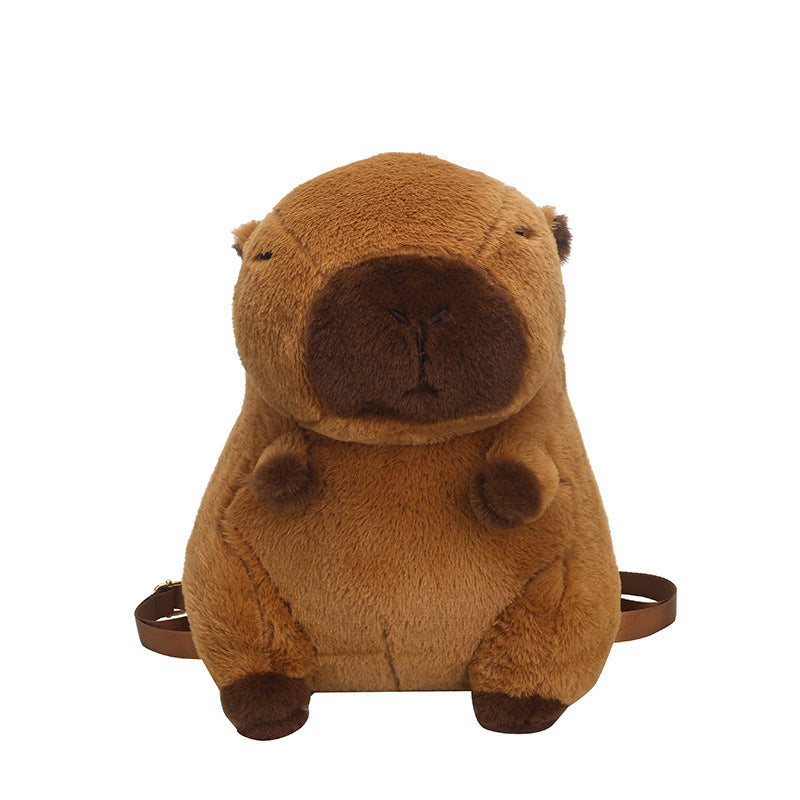 Cute Three-dimensional Plush Toy Capybara Doll Backpacks