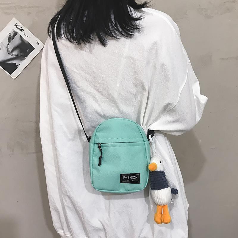 Women's & Men's & Mobile Fashion Mini Canvas One Crossbody Bags