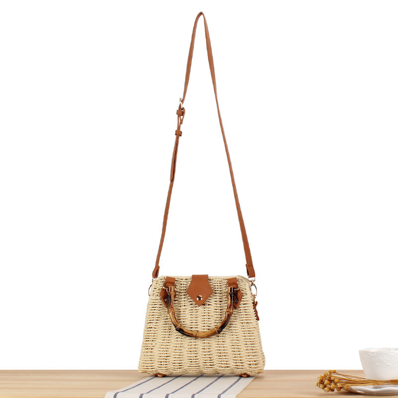 Retro Artistic Idyllic Style Premium Straw Crossbody Bags