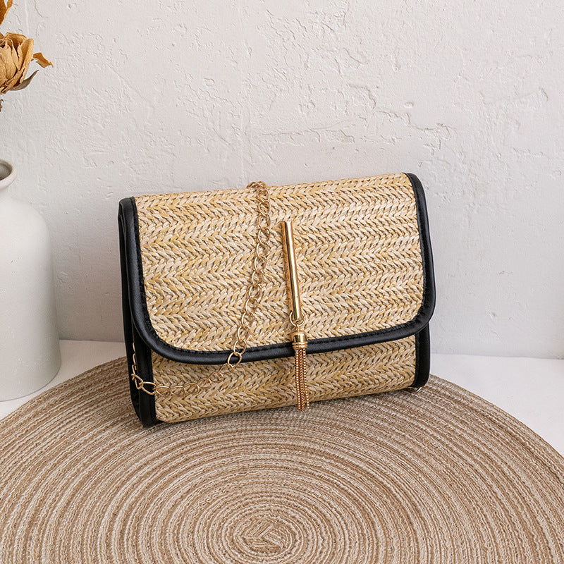 Comfortable Women's Straw Trendy Pouches Woven Crossbody Bags