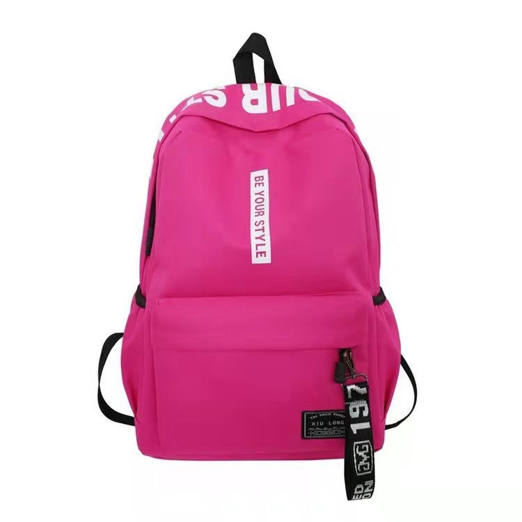 Women's & Men's & Trendy Junior High Large Capacity Korean College Oxford Backpacks