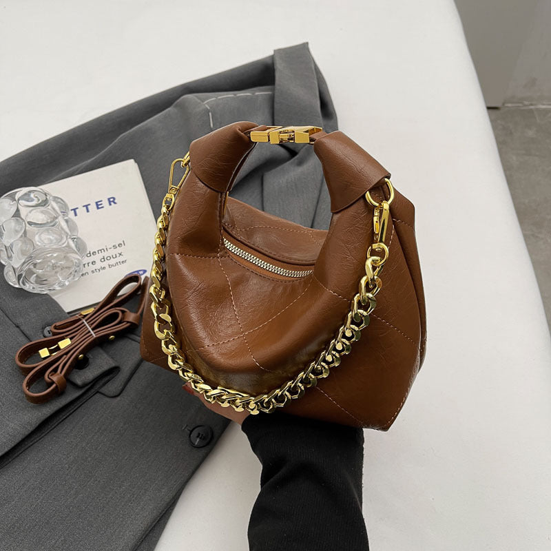 Women's Affordable Luxury Fashion Chain Mirror Underarm Handbags