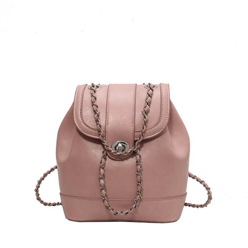 Women's Classic Style Trendy Fashion Chain Backpacks