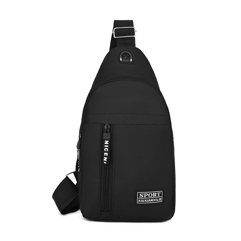 Men's Stylish Trendy Fashionable Headset Business Men's Chest Bags