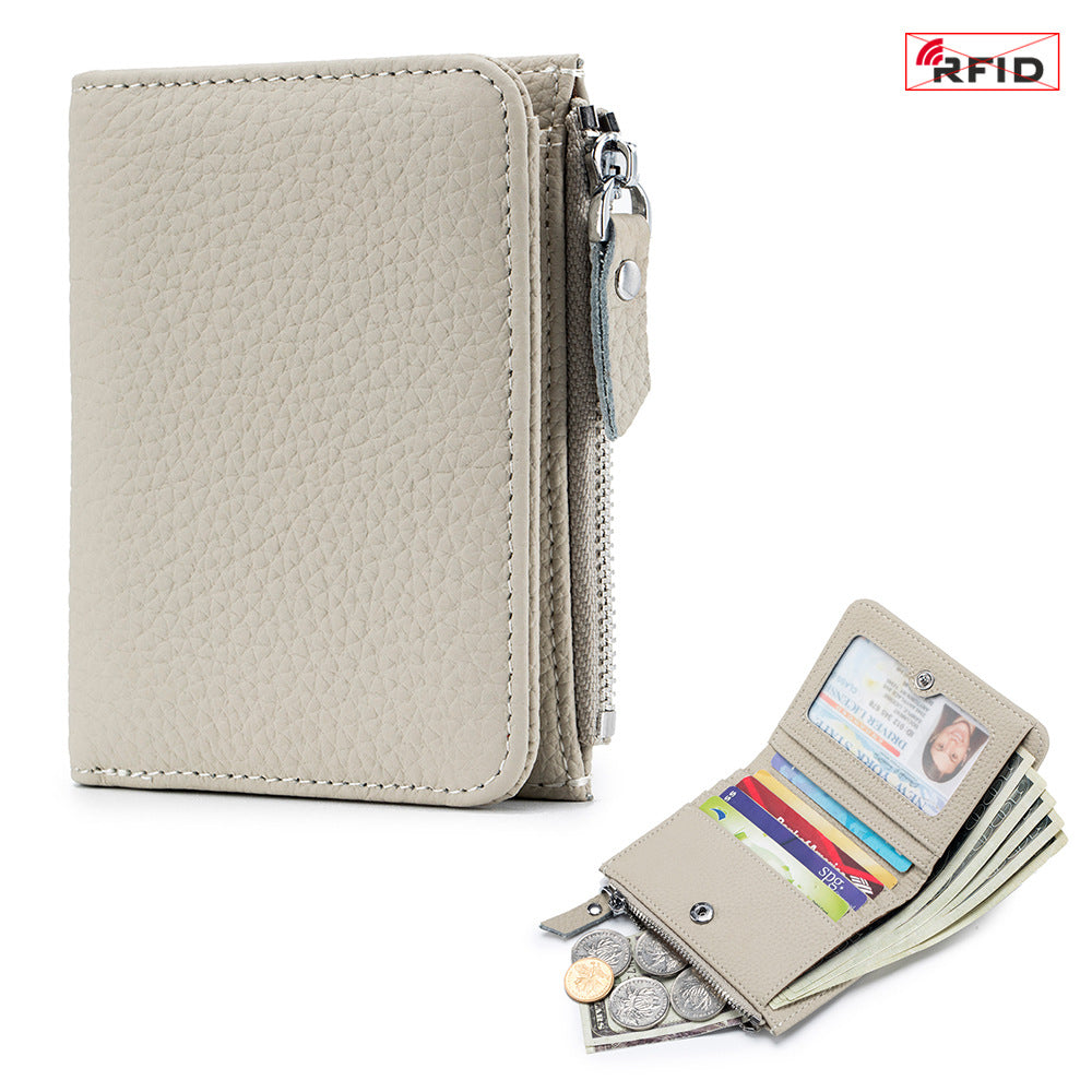 Women's Fashionable Short Large Capacity Zipper Pocket Ladies Wallets