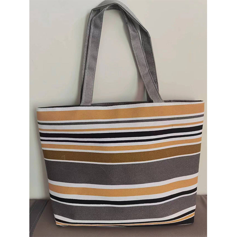 Women's Canvas Vintage Printed Big Artistic Shoulder Bags