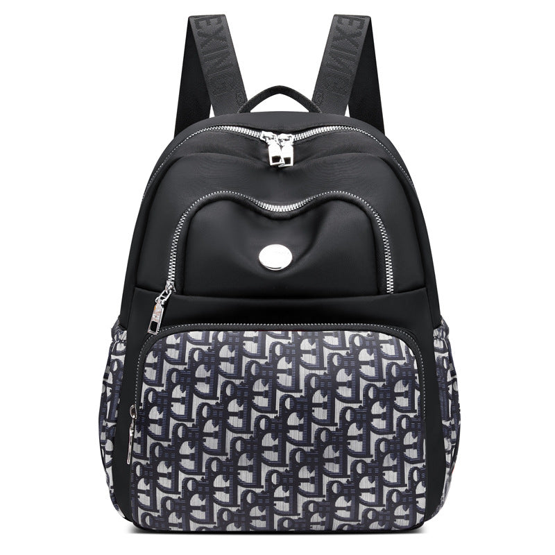 Women's Leisure Large Capacity Fashion Printed Nylon Backpacks