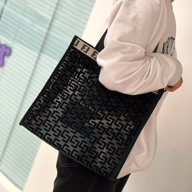 Hollow Large Capacity Shopping Fitness Yoga Handbags