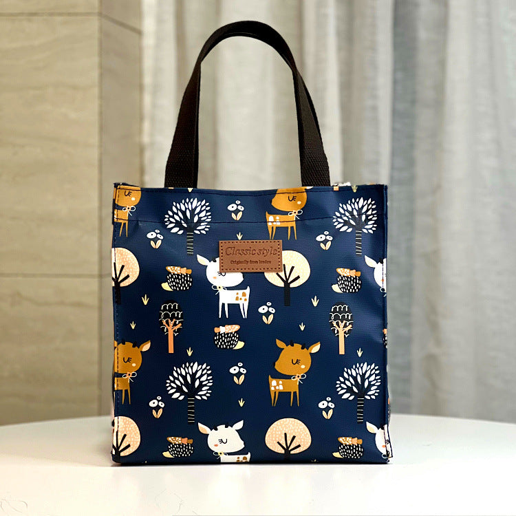 Style Waterproof Fashion Cartoon Mummy Lunch Box Handbags