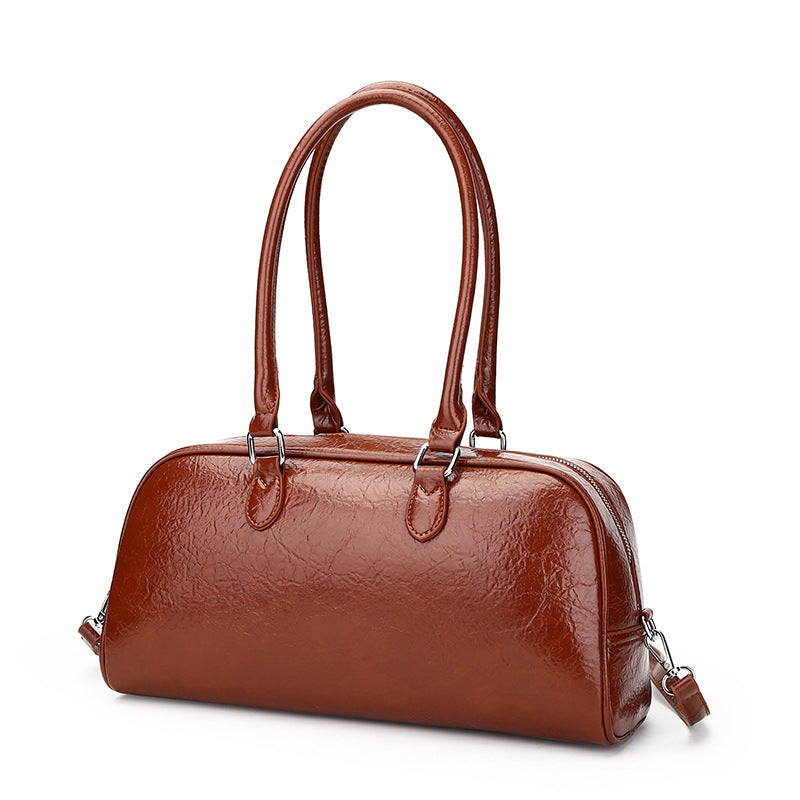 Women's Soft Leather Pillow Versatile Fashion Underarm Shoulder Bags