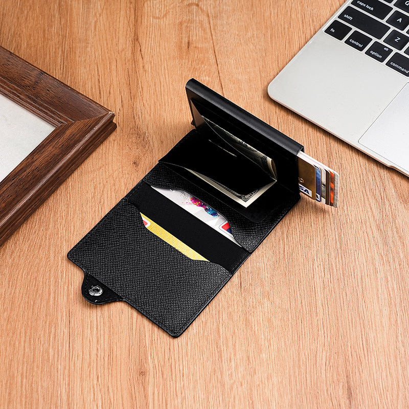 Automatic Pop-up Metal Credit Box Foldable Card Holder