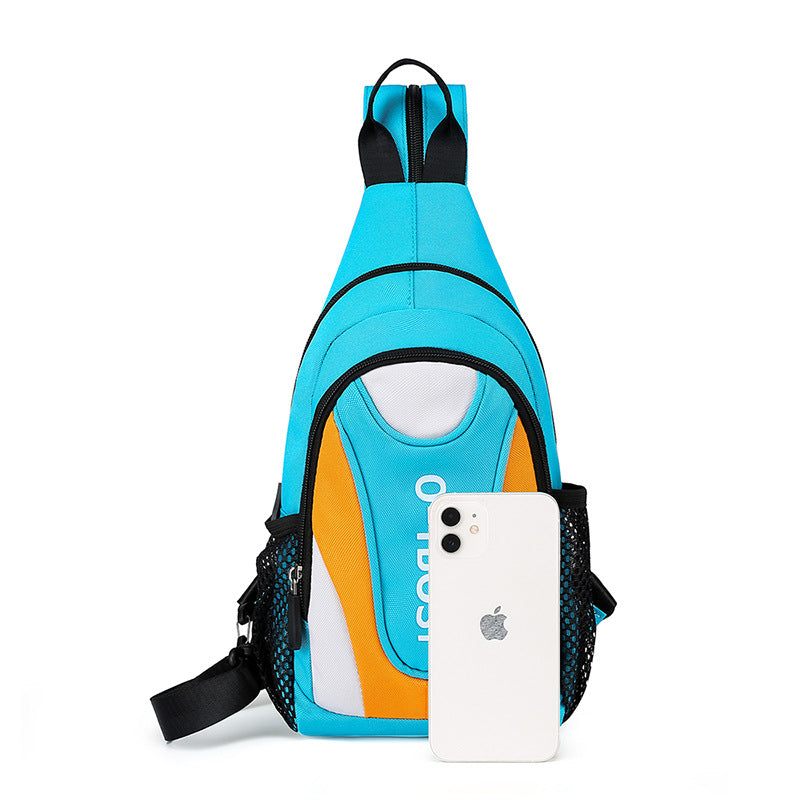 Women's & Men's & Leisure Two Shoulders Oxford Cloth Men's Chest Bags