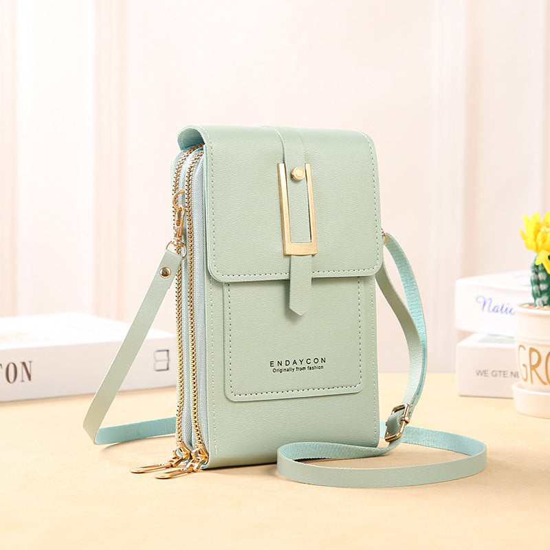 Women's Transparent Touch Screen Trendy Simple Mobile Phone Bags