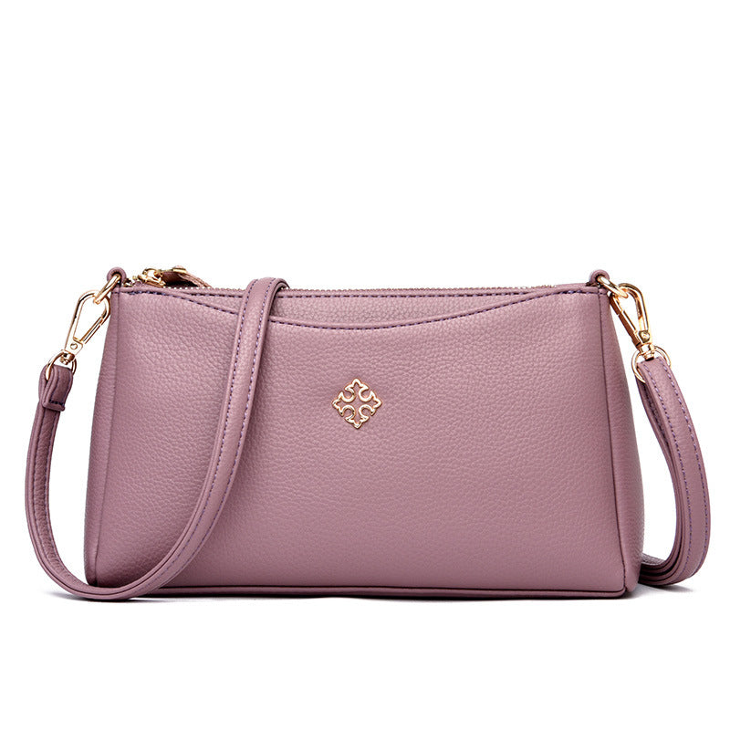 Women's Korean Fashion Mom Soft Leather Shoulder Bags