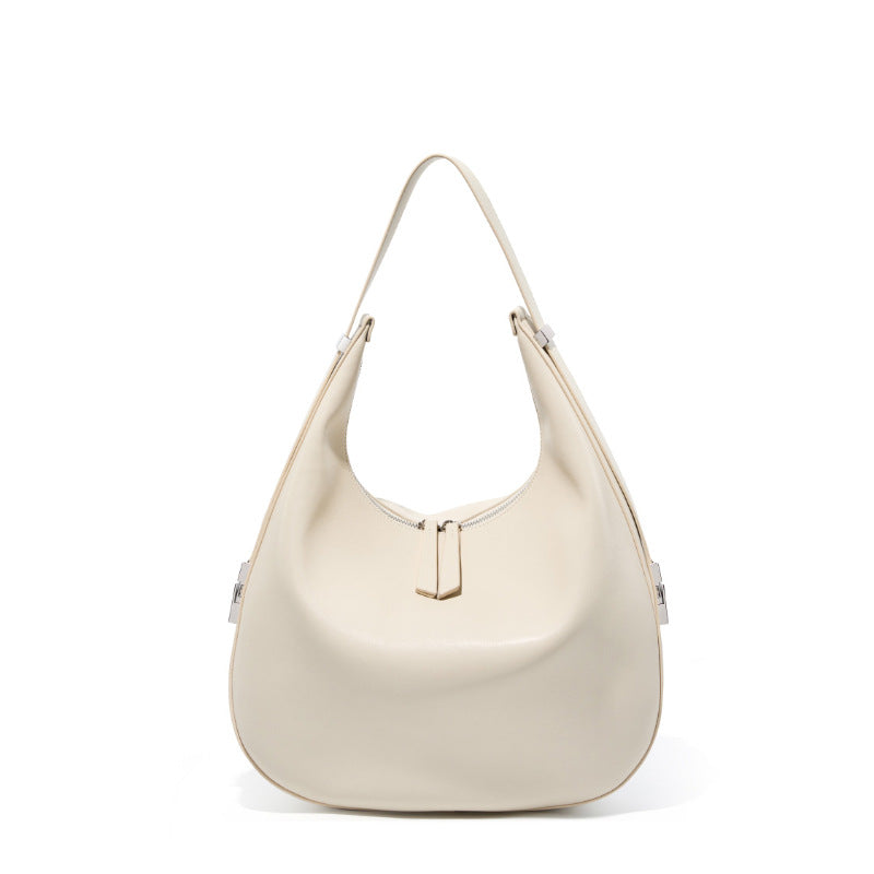 Women's Autumn Design Cowhide Underarm Genuine Leather Bags