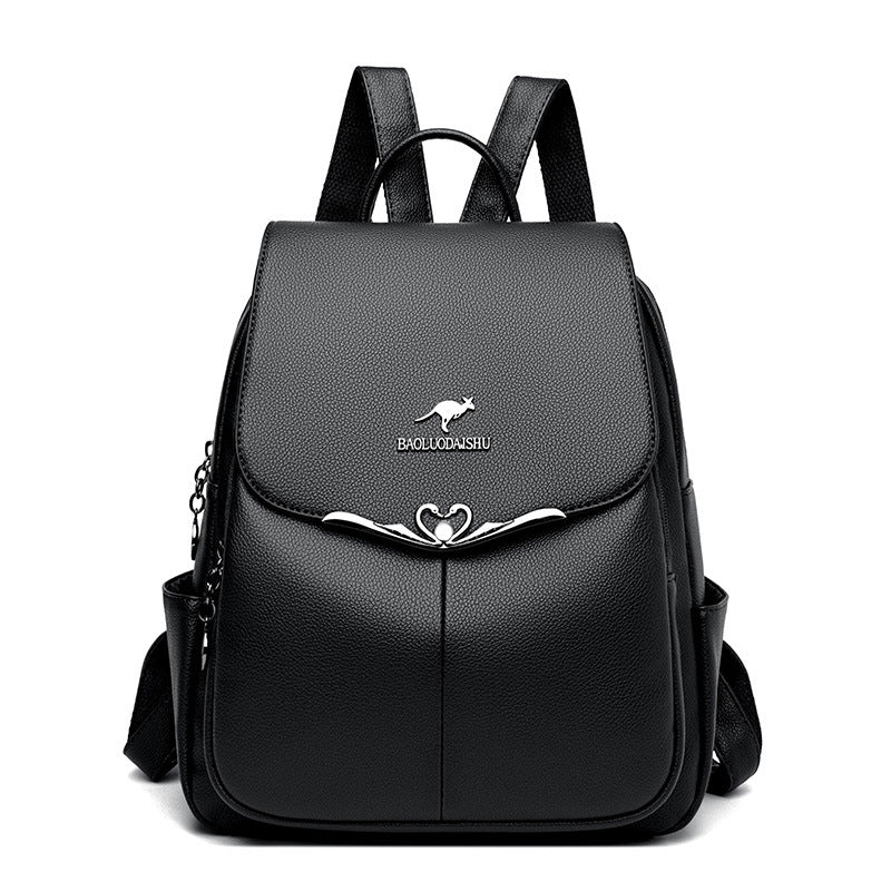 Women's Authentic Leather Tactile Feel Soft Multipurpose Backpacks