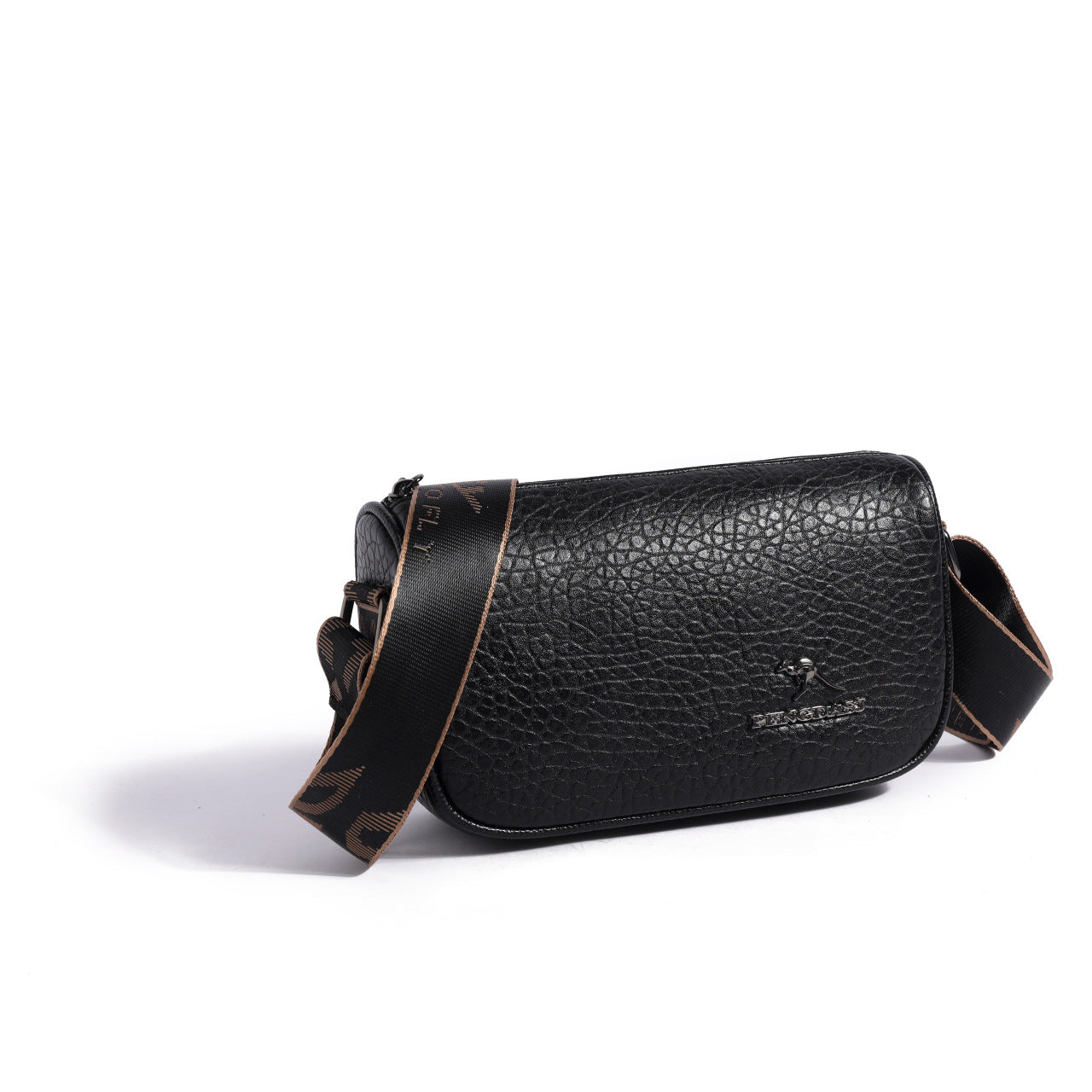 Women's Niche Lychee Pattern Simple Fashion Saddle Shoulder Bags