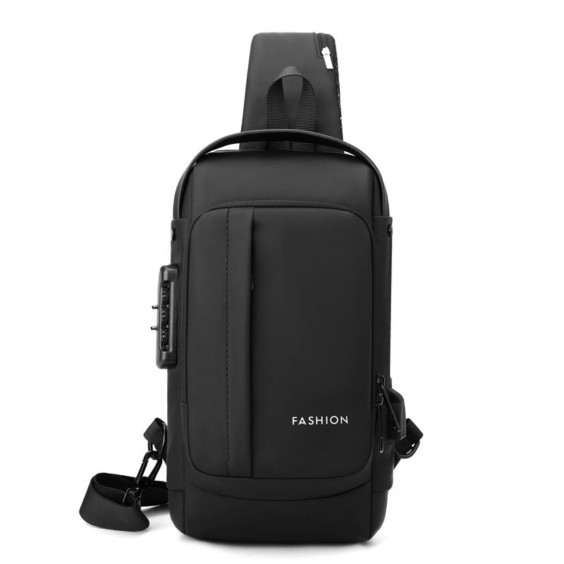Men's Attractive Unique Graceful Motorcycle Password Men's Chest Bags