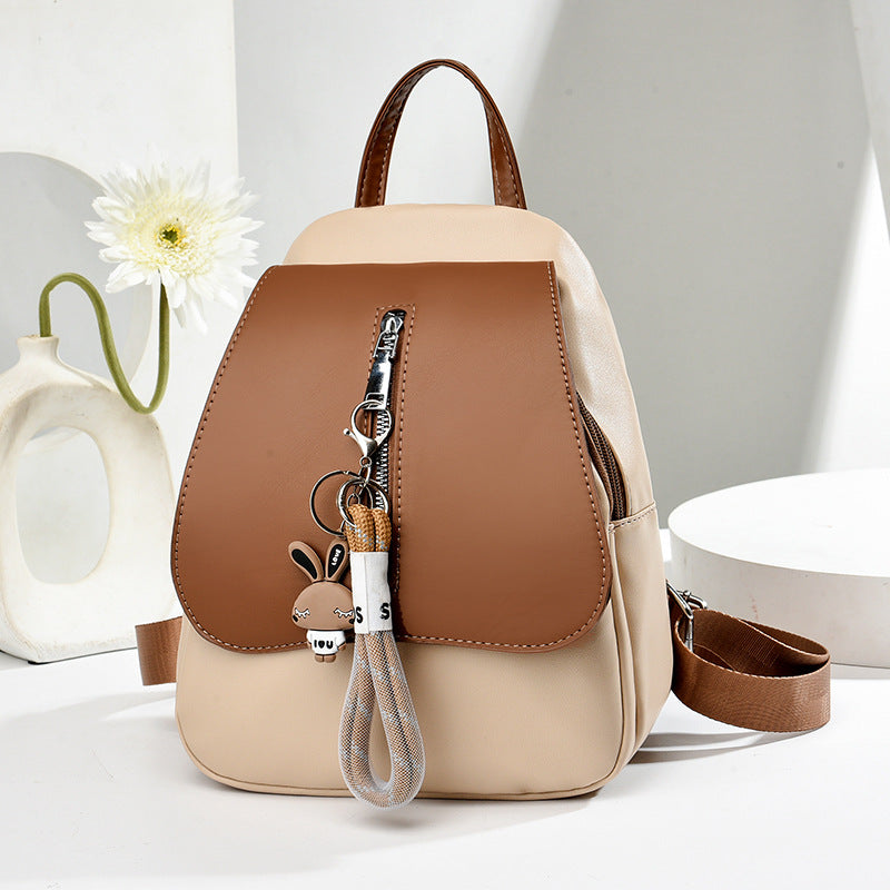 Women's Light Luxury Versatile Contrast Color Fashion Backpacks